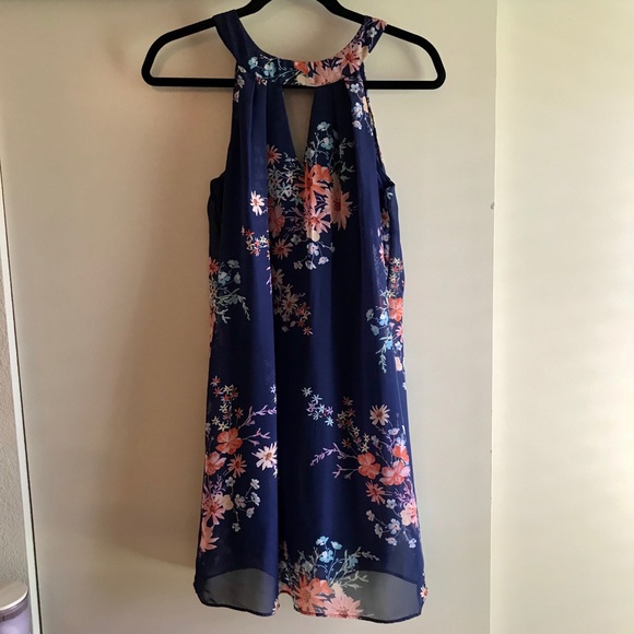 Floral spring dress. Size S - Picture 1 of 6